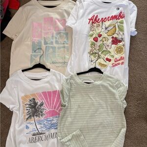 Abercrombie & Fitch Kids Tees - White, Cream, Green, Pink